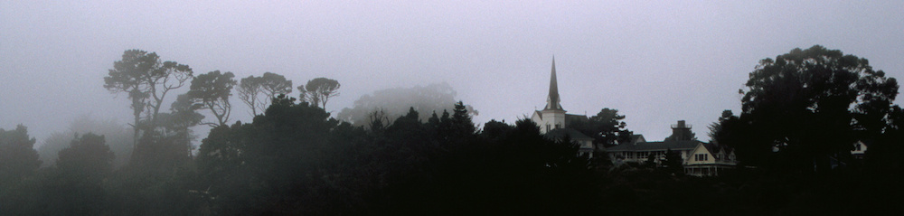 Mendocino in the fog