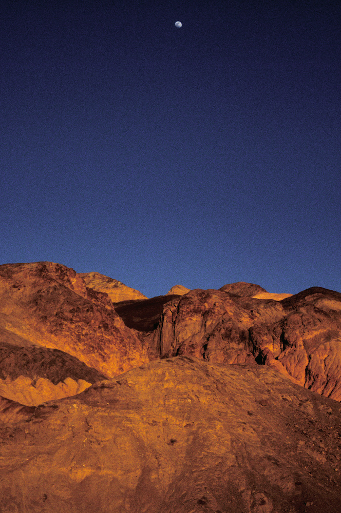 Moon over Death Valley