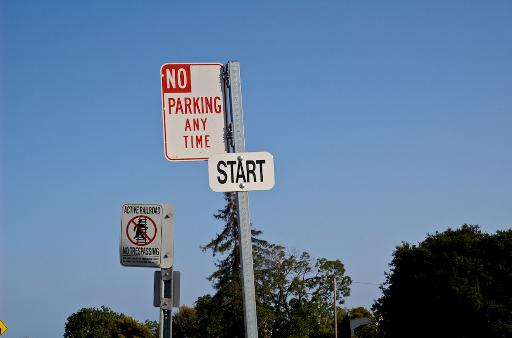 No Parking Any Time Start