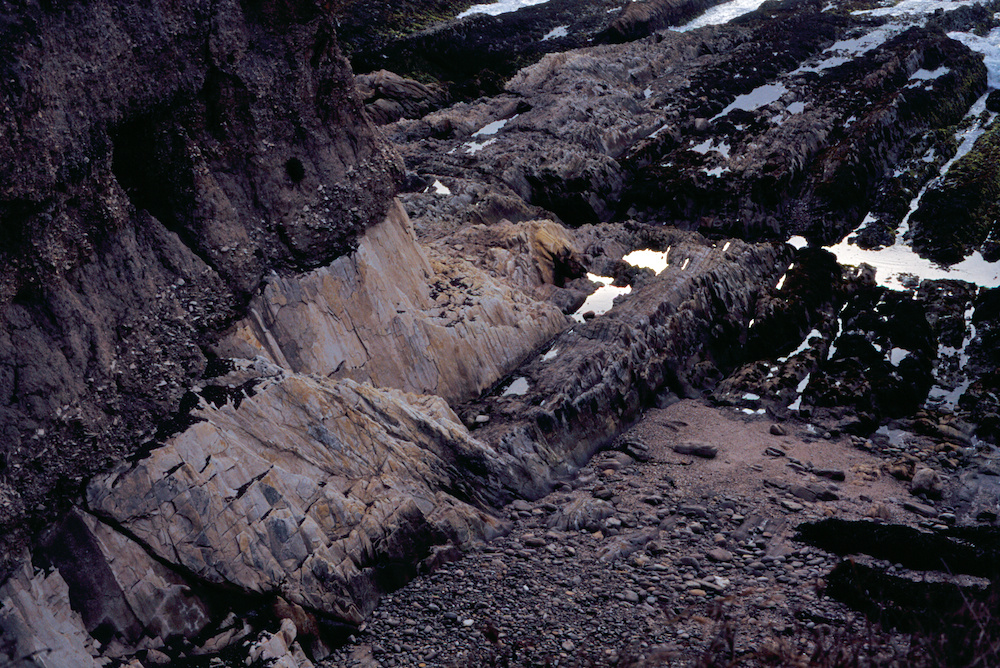Cliff base and tidepools
