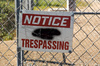 Notice trespassing