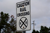 Caution Rail Crossing